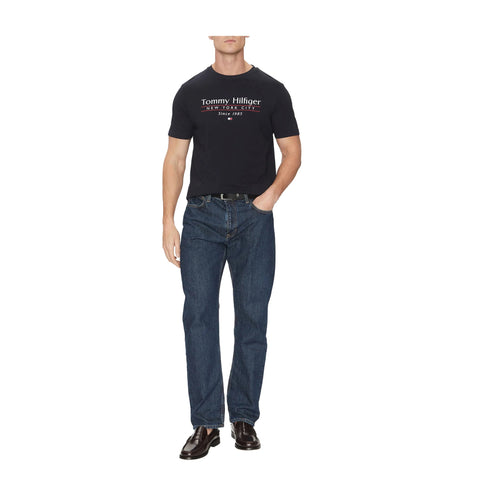 Tommy Hilfiger T-shirt T-shirt Uomo girocollo Center Stack S P25 - TOMMY HILFIGERMW38621 - DW5 - S - Francavilla Moda